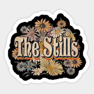 Retro The Stills Name Flowers Limited Edition Classic Styles Sticker